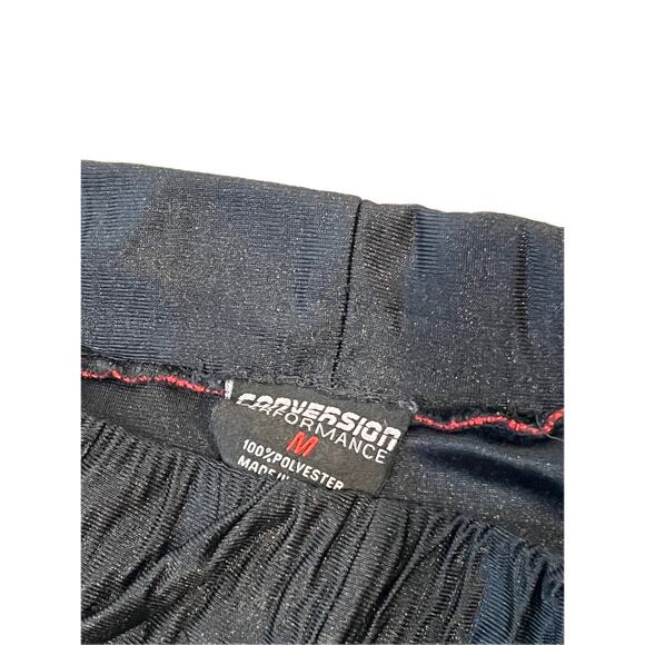 Conversion Performance Black Red Trim Training shorts Mens M - Picture 3 of 3